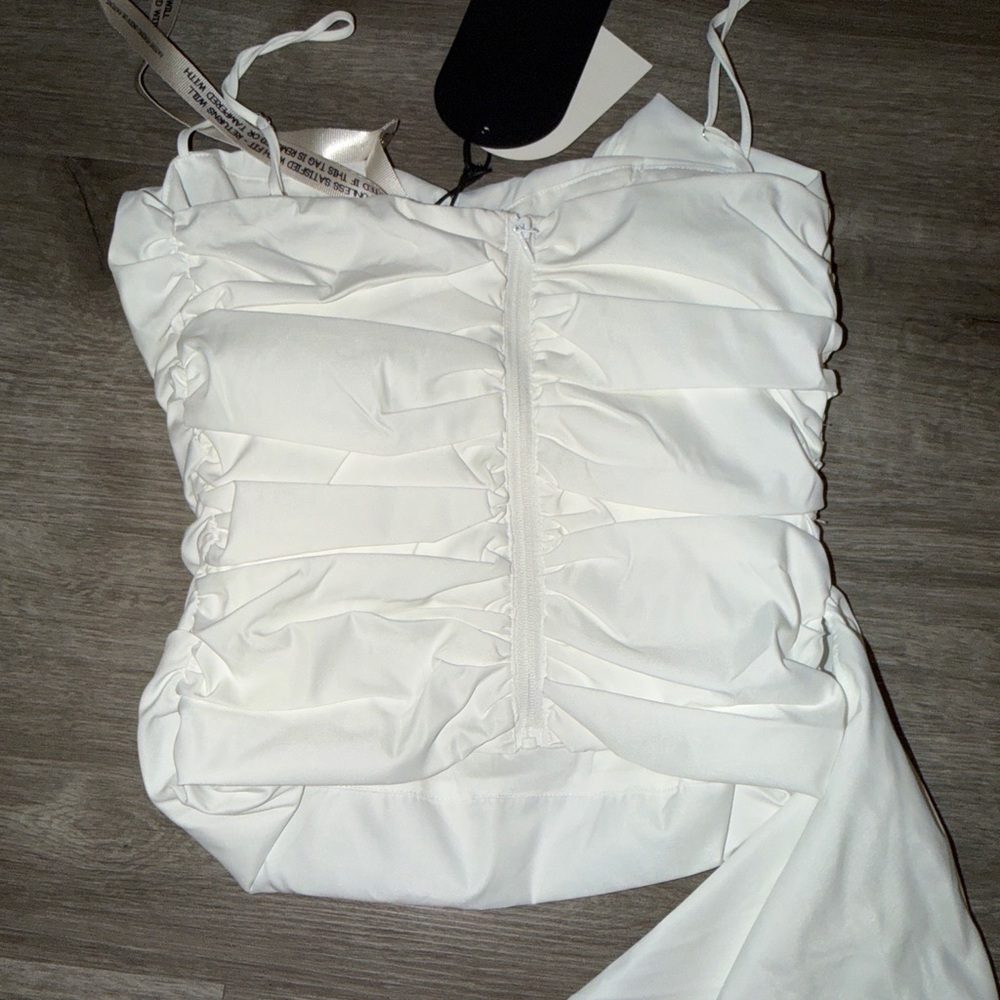Mistress Rocks White Ruffle Top - Picture 9 of 15